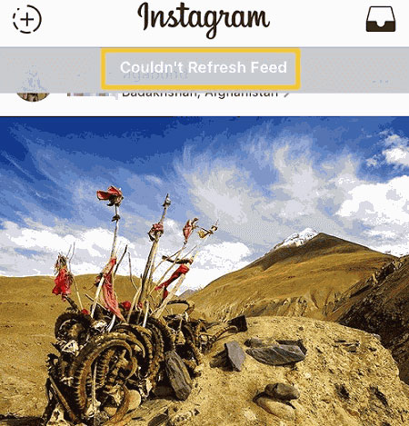fix instagram could not refresh feed issue