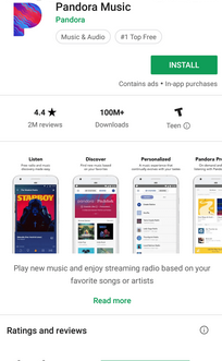 download music from pandora on iphone