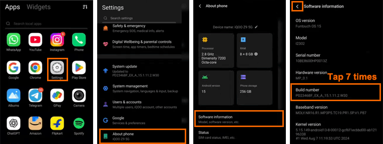 enable usb debugging on iqoo phone
