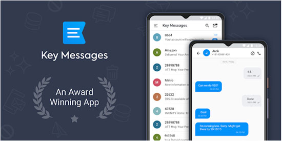 sms manager for android like key messages