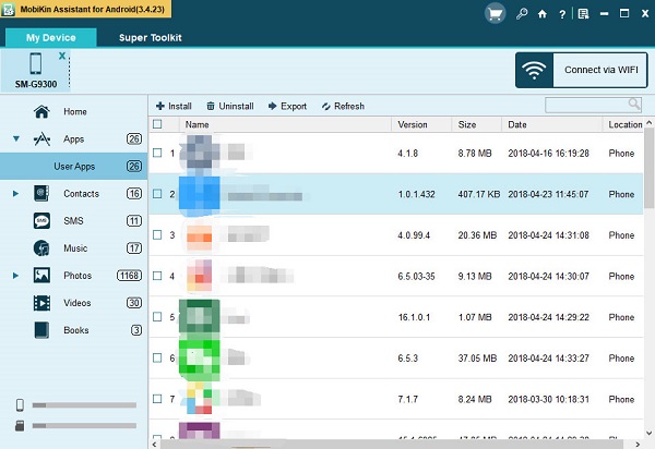 manage apps on android