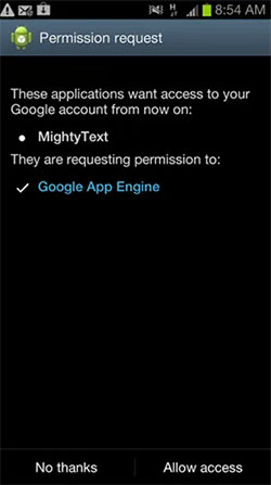 how to access text messages online with mightytext
