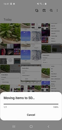 transfer android files to sd card via gallery app