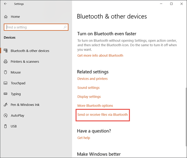 how to transfer photos from android to laptop using bluetooth