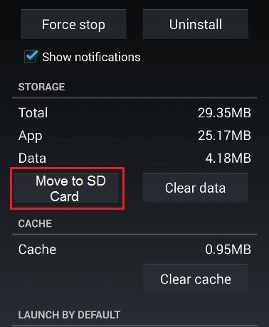 move apps to sd card when android internal memory gets full
