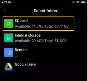how to change storage location of whatsapp via file manager