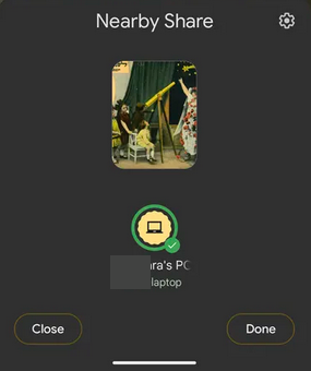 transfer photos from vivo to pc windows with nearby share for windows