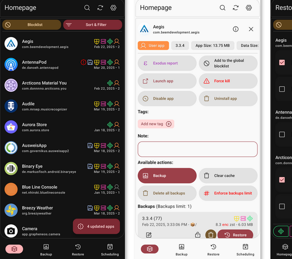 swift backup alternative like neo backup