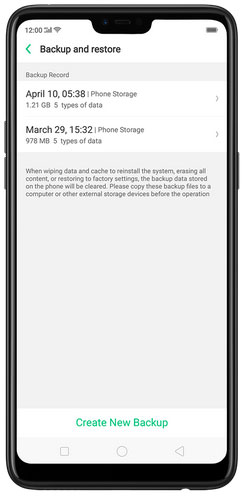 how to restore photos after factory reset from local backup