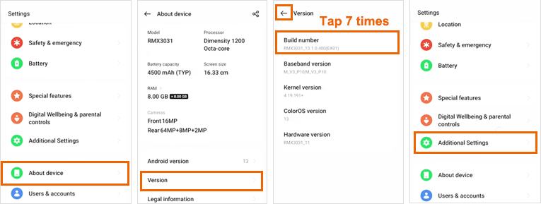 enable usb debugging on oneplus