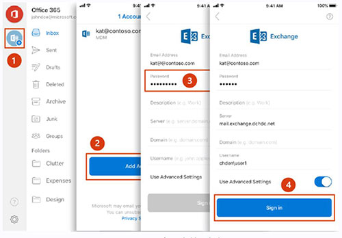 sync outlook calendar with android via outlook android app