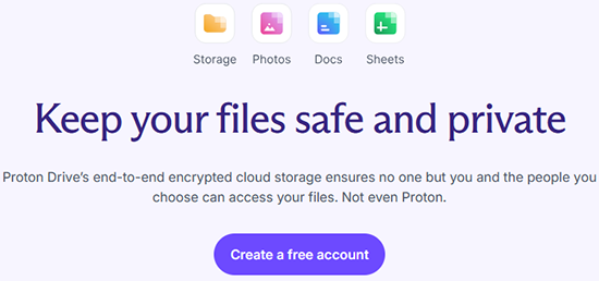 dropbox alternative like porton drive