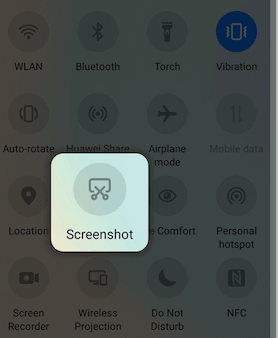 take screenshot on xiaomi phone from notification menu
