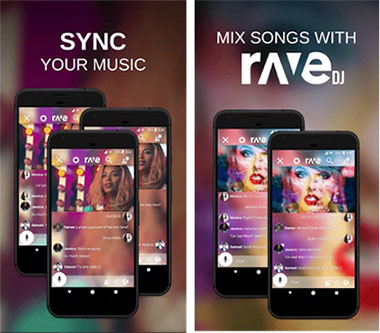 sync music between pc and andriod using music sync app like rave