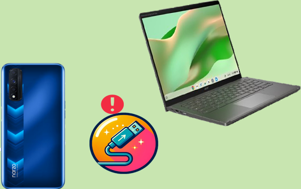 realme phone not connecting to pc