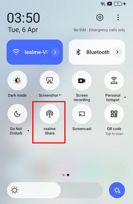 transfer files between from phone to realme via realme share