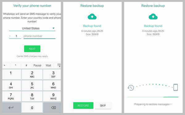 restore whatsapp data