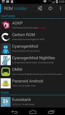 android rom manager like rom installer