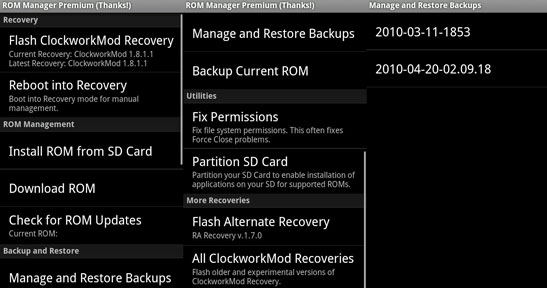 android rom manager like rom manager