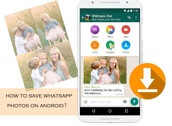 how to save whatsapp photos on android