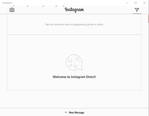 direct instagram message on pc