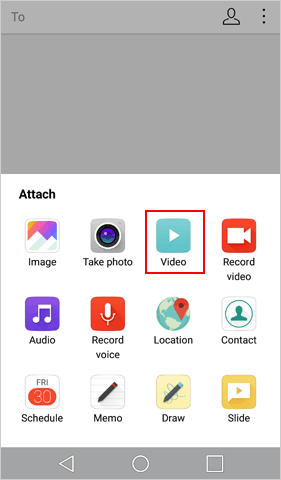 send big videos on android through text