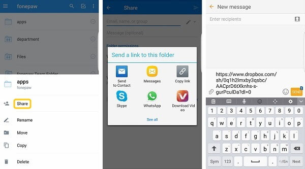 transfer photos from mac to android wirelessly via dropbox