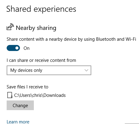 change default save location