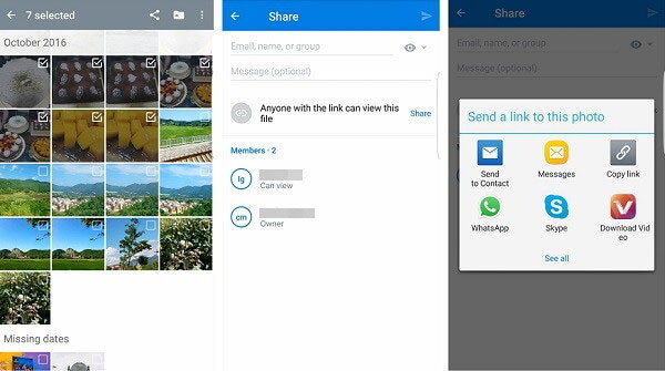 how to transfer photos from samsung to samsung with dropbox