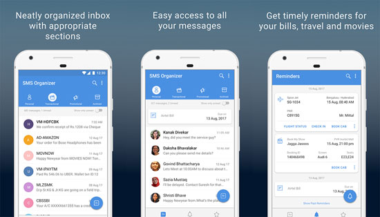 android text message manager like sms organizer