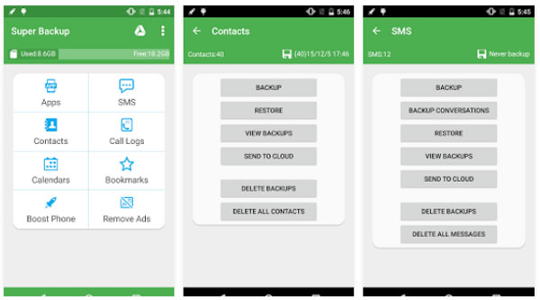 contacts backup & restore app