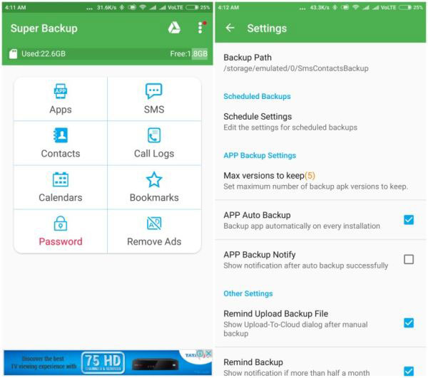 print android text messages with super backup and restore