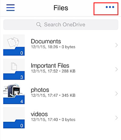 export files to onedrive