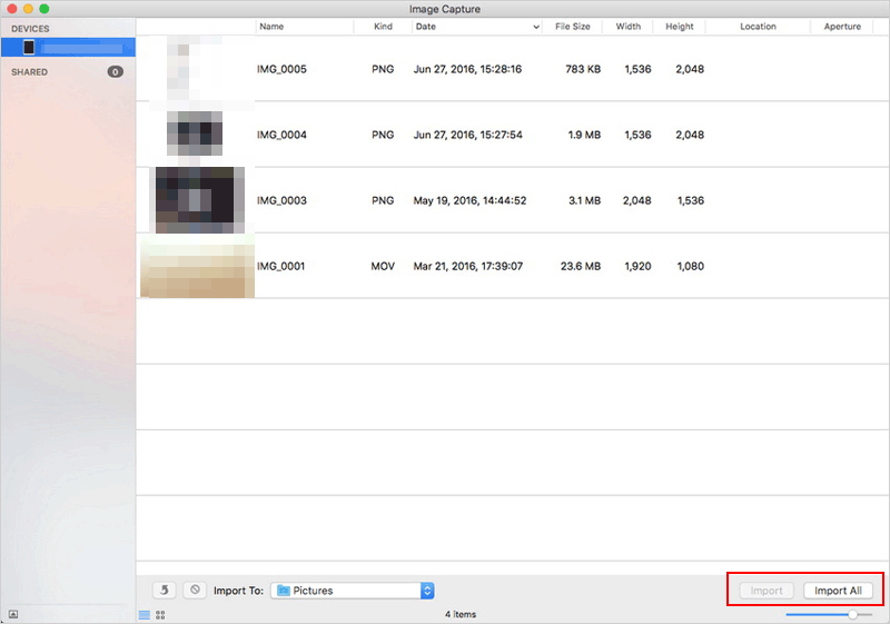 back up android phone to mac with image capture