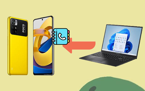 transfer contacts from computer to poco