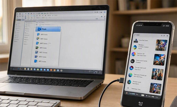 transfer music from pc to oneplus