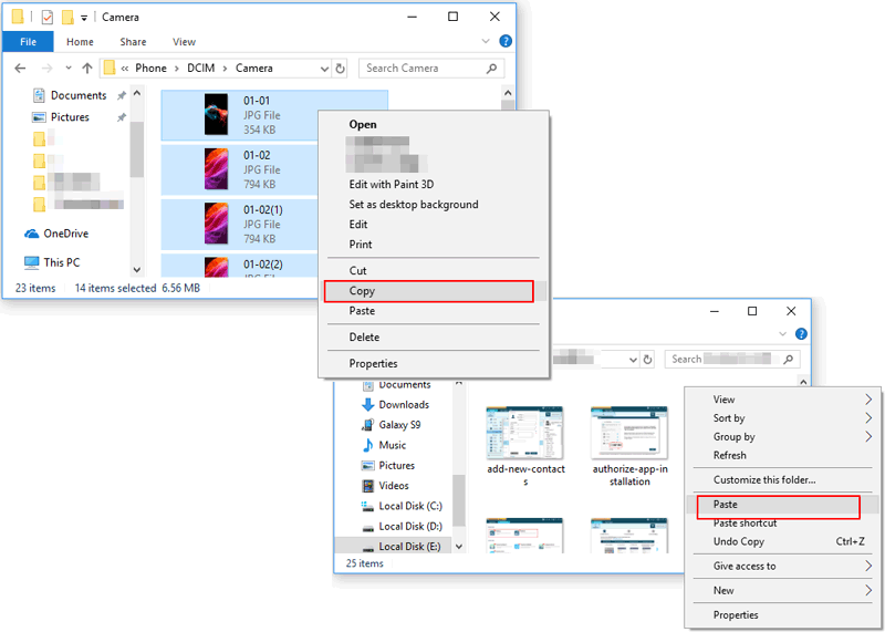 transfer data from samsung to samsung using usb cable