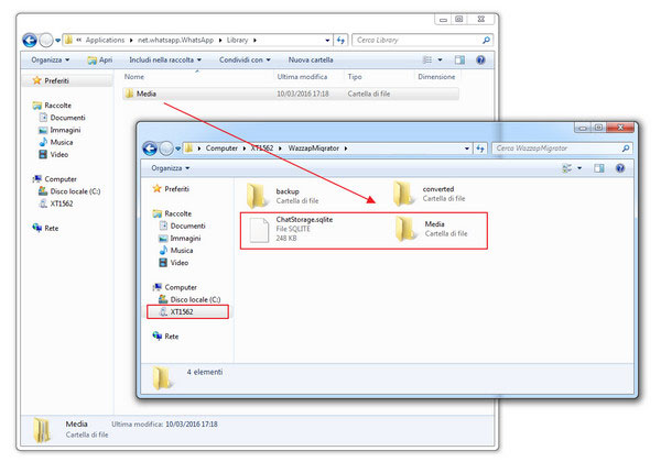 copy whatsapp media data to sd card