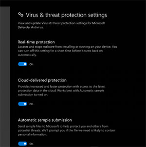 disable antivirus