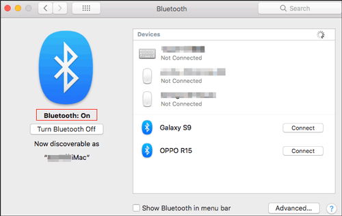 enable bluetooth on mac