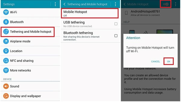 connect android to pc wirelessly via wifi hotspot