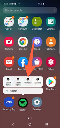 how to delete apps on android phone from home screen