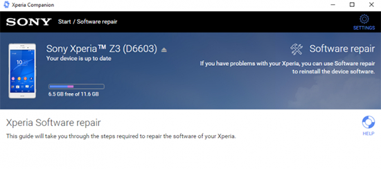 update xperia software