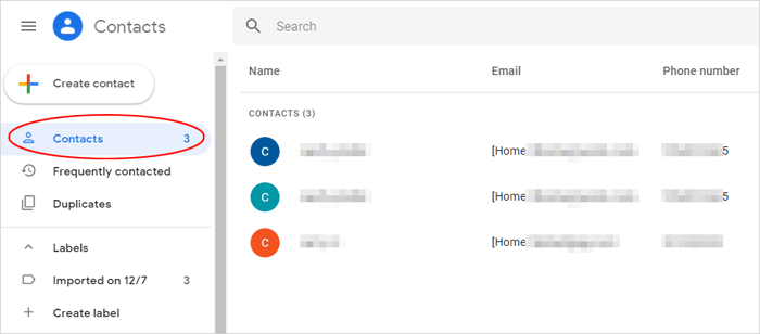 access google contacts