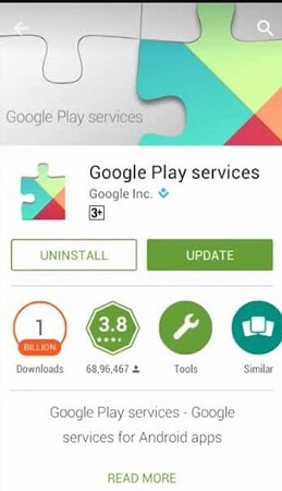 update google play services