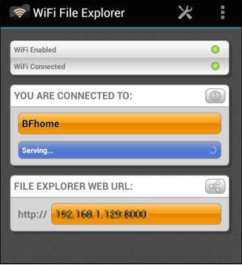 wireless file transfer from android to pc