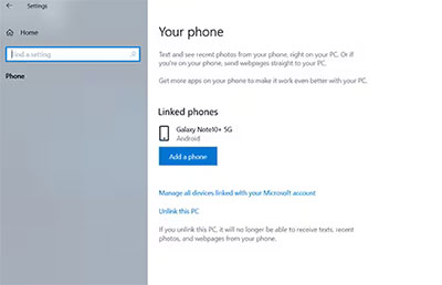 add a phone on bluetooth