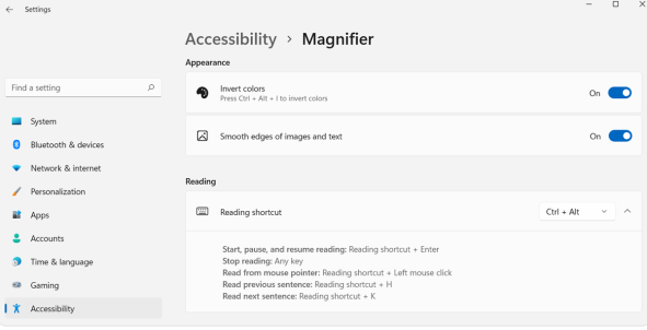 use windows magnifier tool