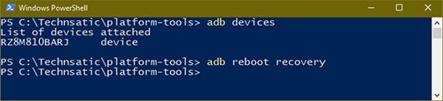android recovery mode not working samsung
