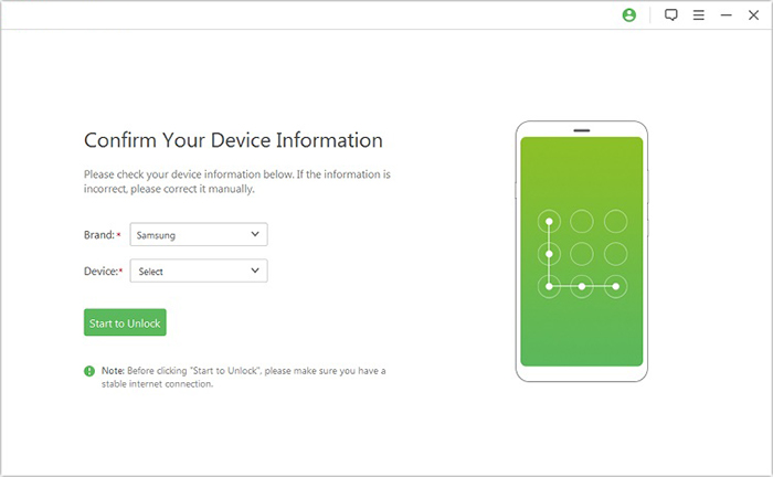 confirm your device info